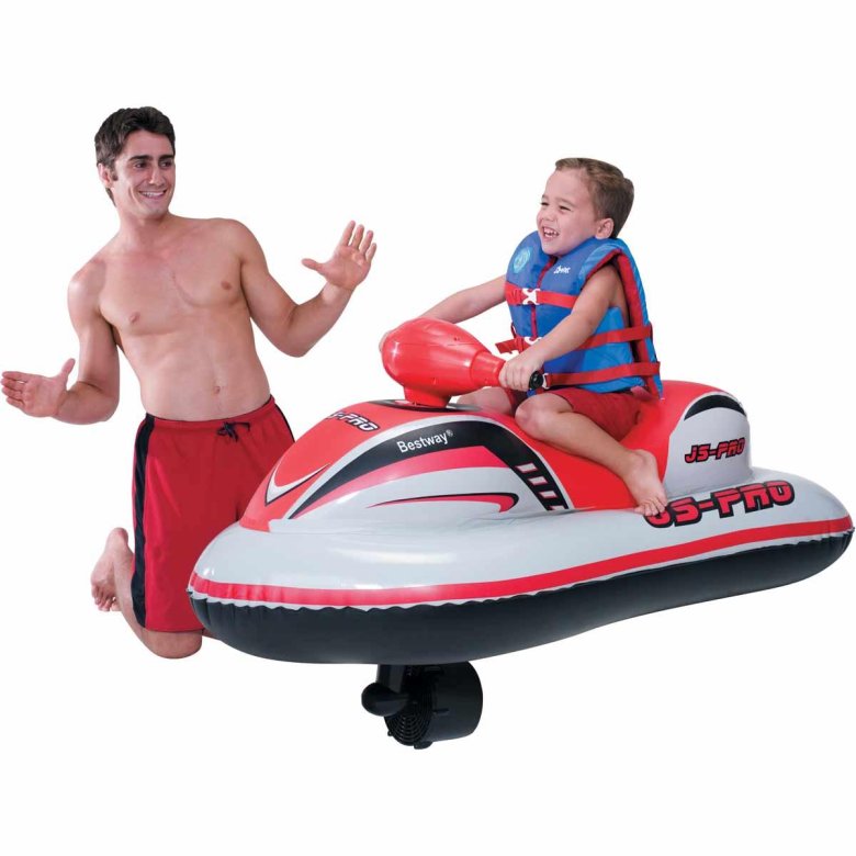 Надувной скутер с мотором js-pro race rider