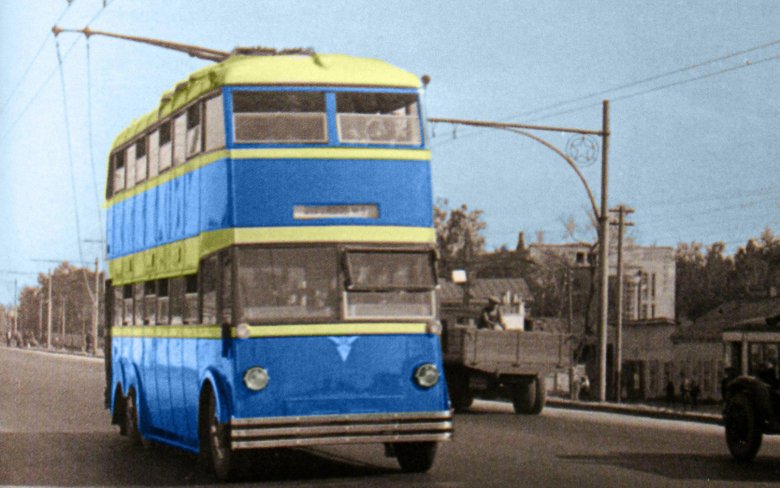 Ятб 3 двухэтажный троллейбус
