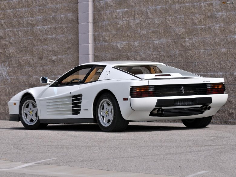 Ferrari testarossa 1986 white