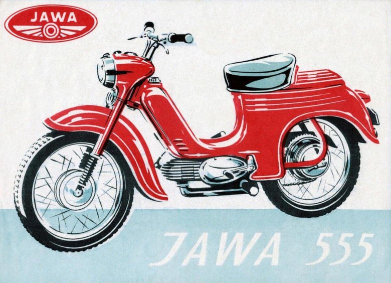 Jawa 50 typ 551 jawetta. наши мотоциклы № 28. modimio