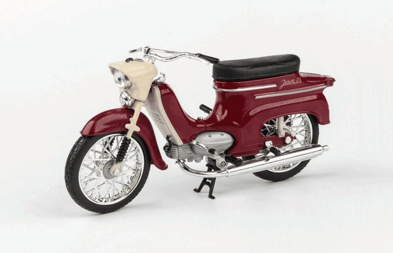 Модель мотоцикла ява 1:18