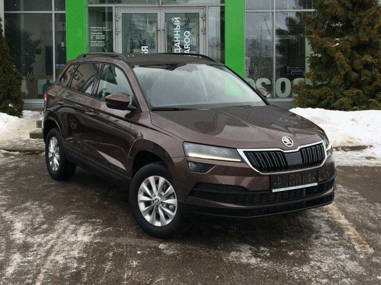 Коричневая шкода карок 2022