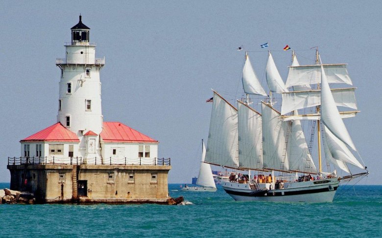 Chicago harbor lighthouse