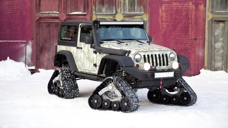 Jeep wrangler rubicon snow