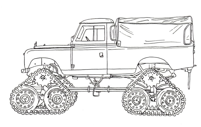 Land rover 109 гусеничный