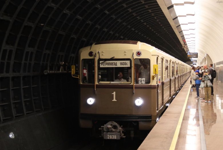 Ретропоезд сокольники вагон метро
