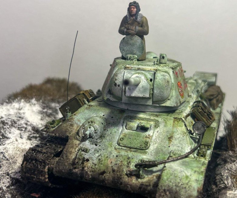 Диорама с танком т 34