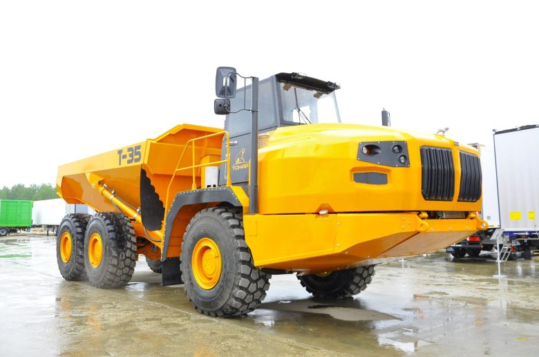 Сочлененный самосвал тонар т-35