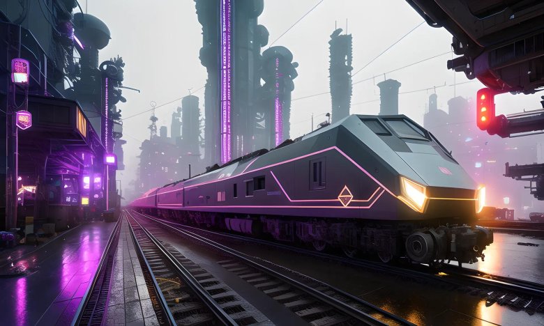 Киберпанк поезд