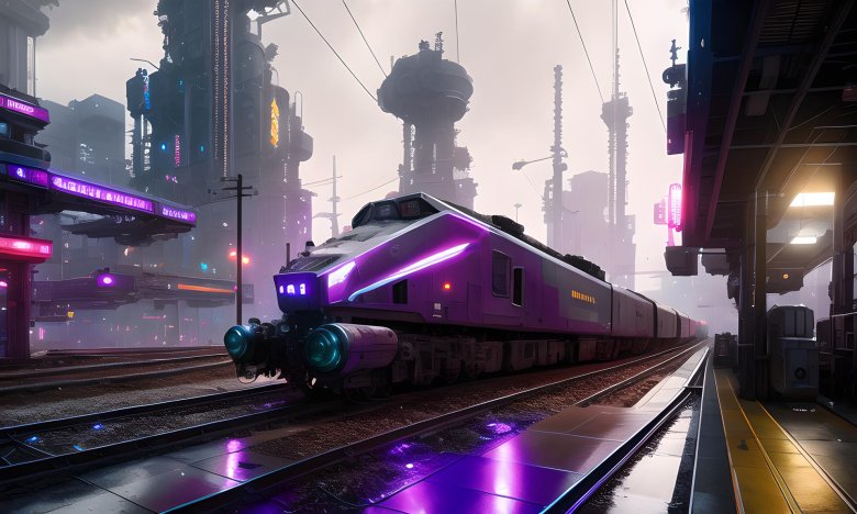 Киберпанк поезд