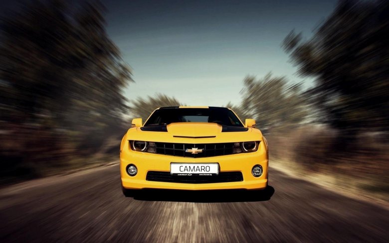 Chevrolet camaro желтый