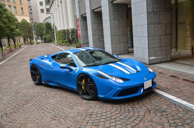 Ferrari 458 speciale синяя