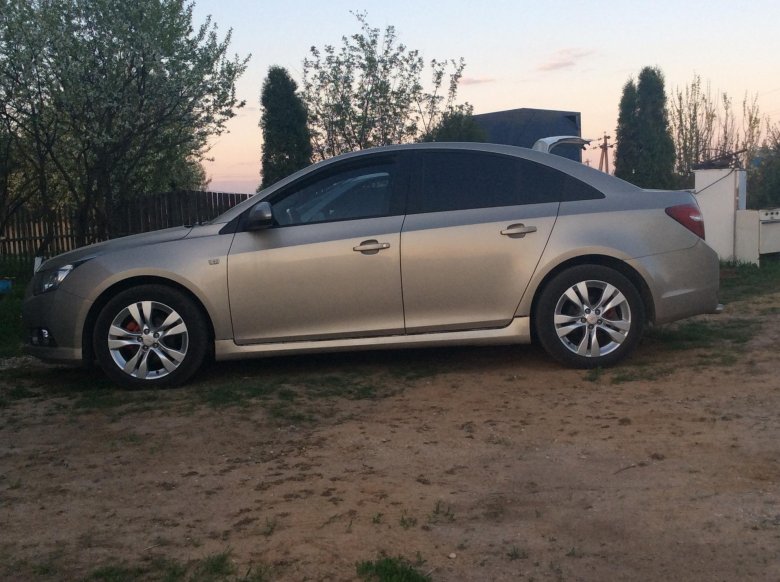 Шевроле круз на 17 дисках от опель астра