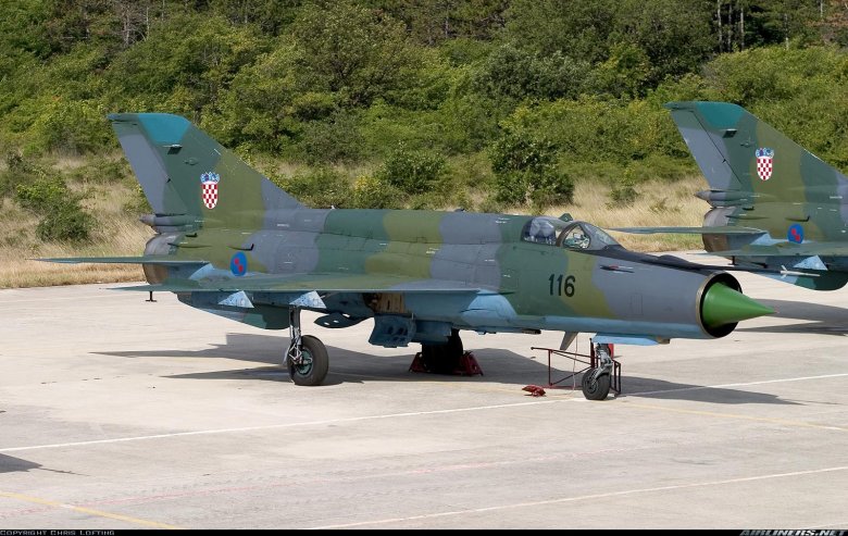 Mig-21 croatia