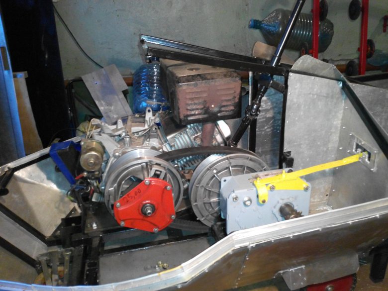 Снегоход своими руками с двигателем