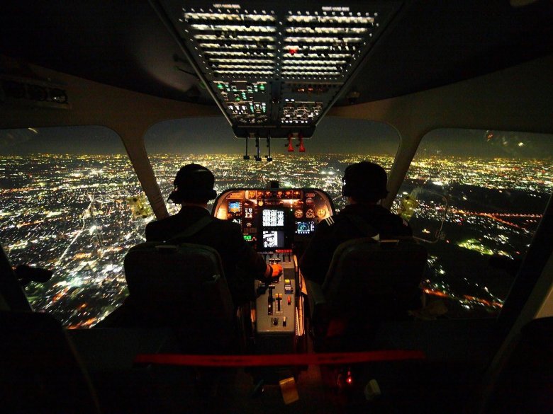 Вид из кабины пилота