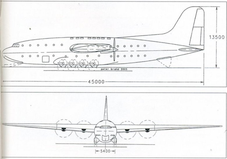Широкофюзеляжный самолет схема