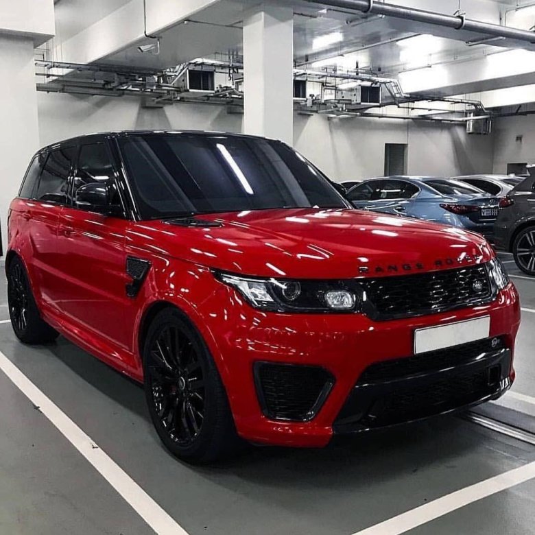 Red range rover