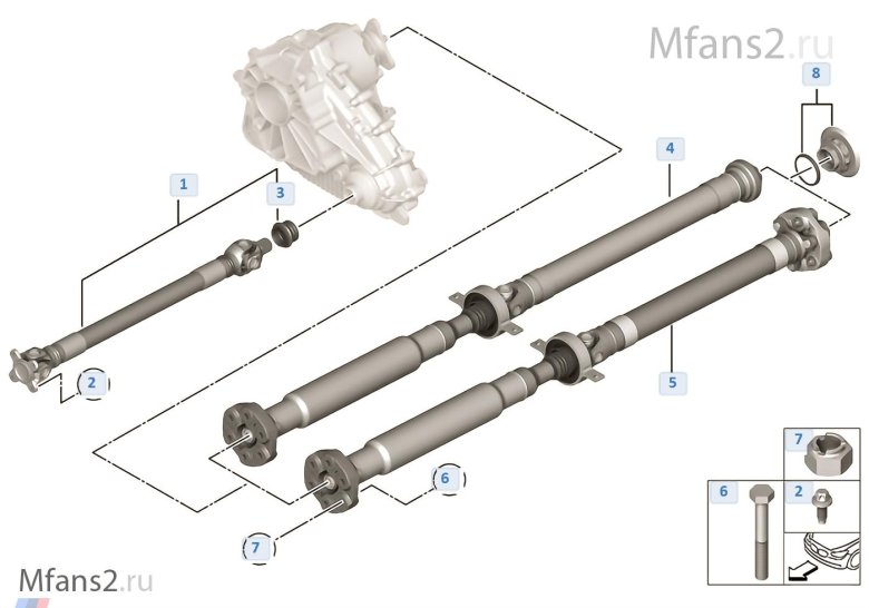 Карданный вал бмв х5