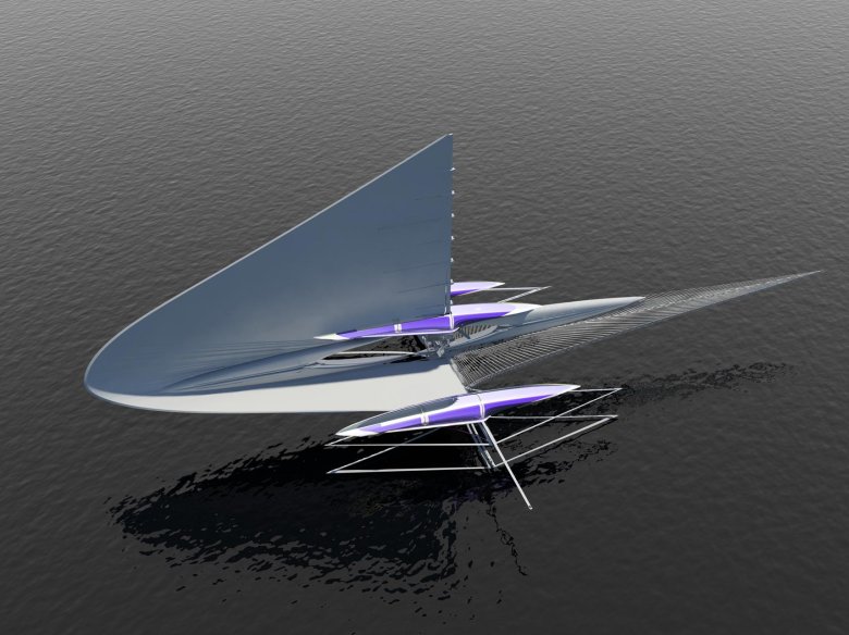 Hydrofoil trimaran