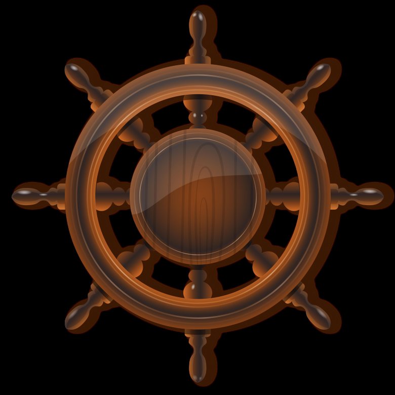 Штурвал корабля рисунок