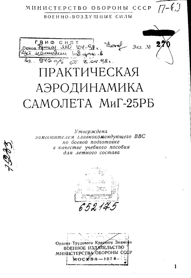 Практическая аэродинамика самолета