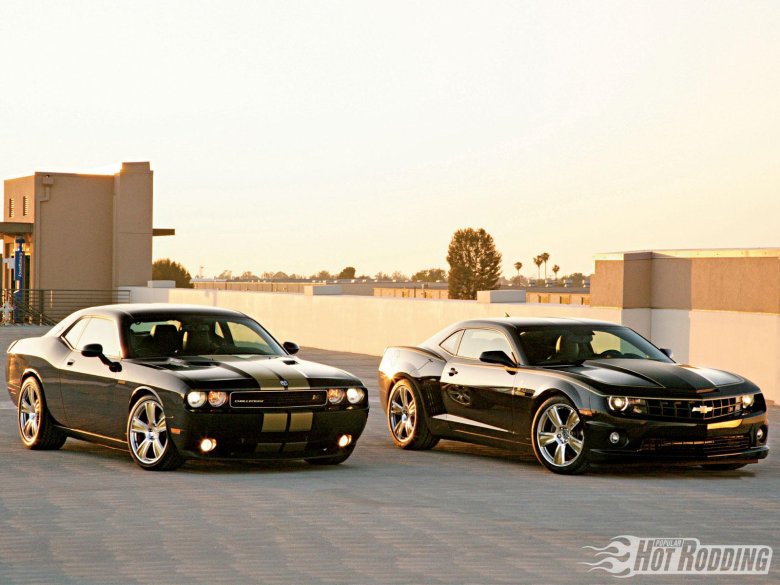 Шевроле камаро и додж челленджер