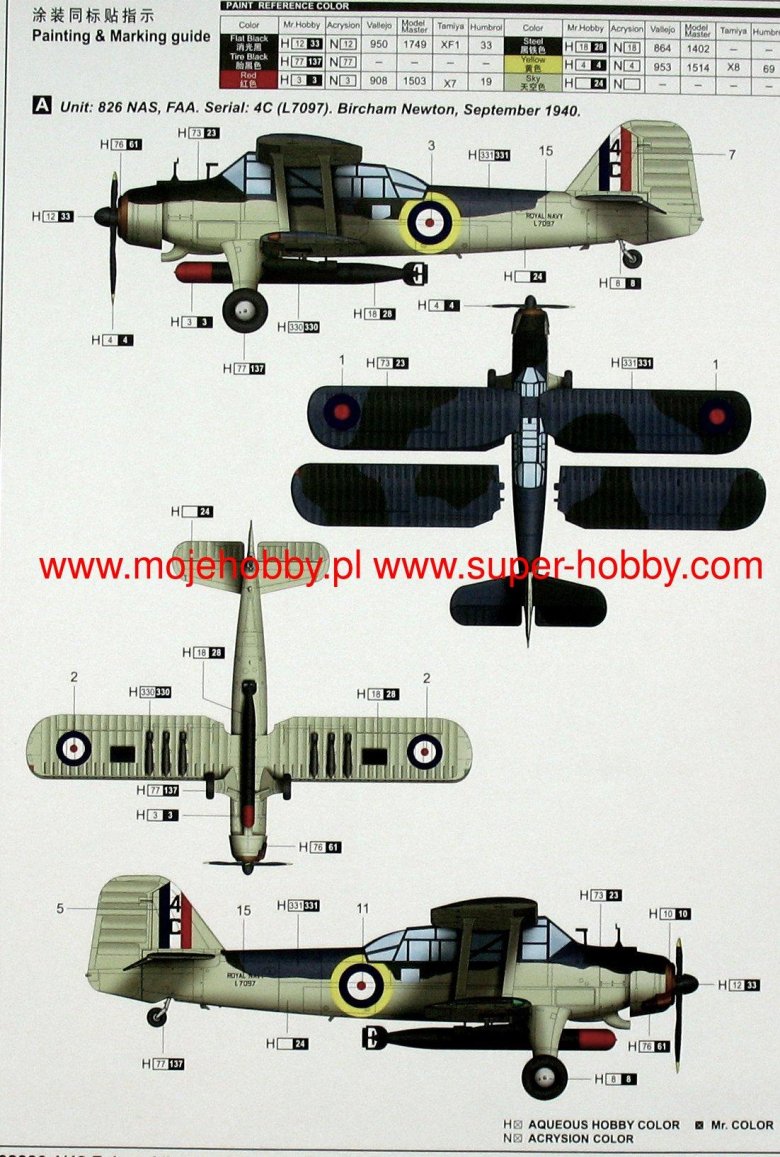 Fairey albacore torpedo bomber (1:48)