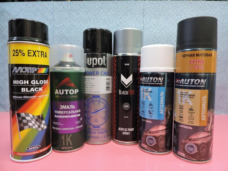 Автоэмаль auton аэрозоль черная матовая
