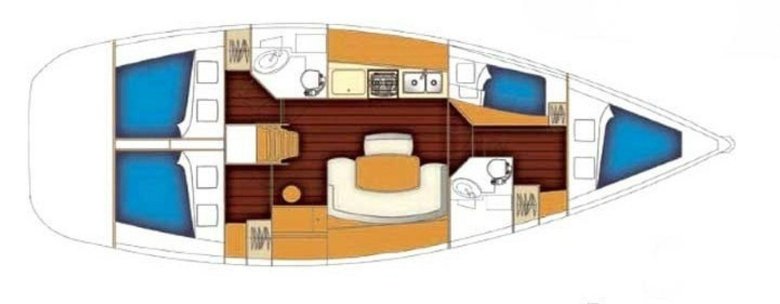 Яхта beneteau 43