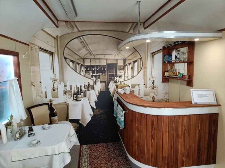 Ретропоезд рускеала вагон ресторан