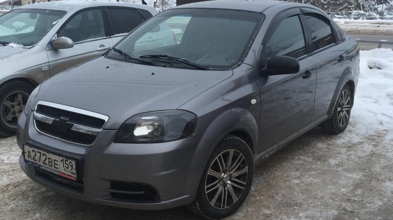 Chevrolet aveo 2007 серый