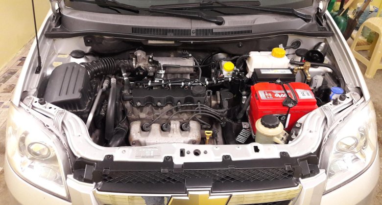 Подкапотное пространство шевроле авео т250