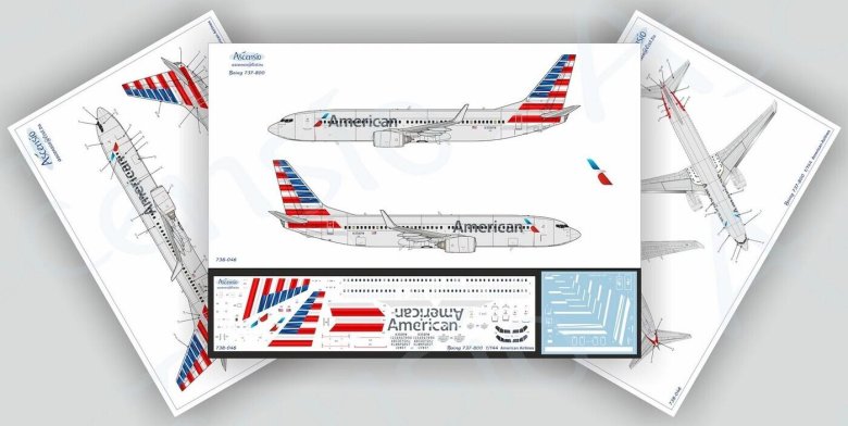 737 max декаль 1:144