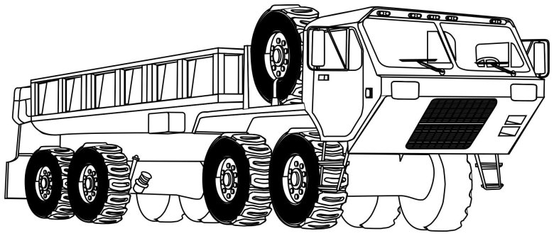 Белаз раскраска