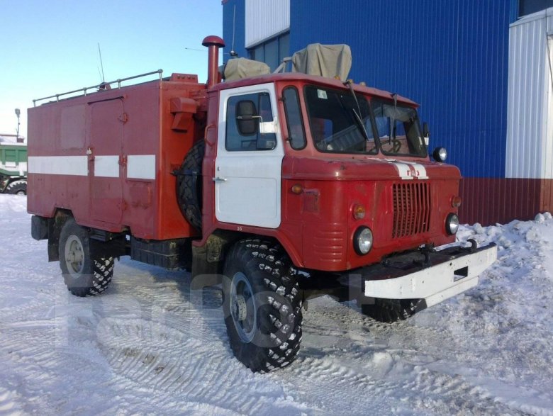 Газ 66 пожарная машина