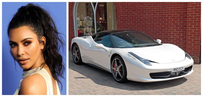 Kim kardashian ferrari