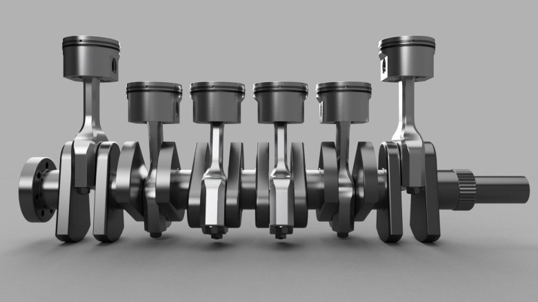 Коленчатый вал 6 цилиндрового двигателя