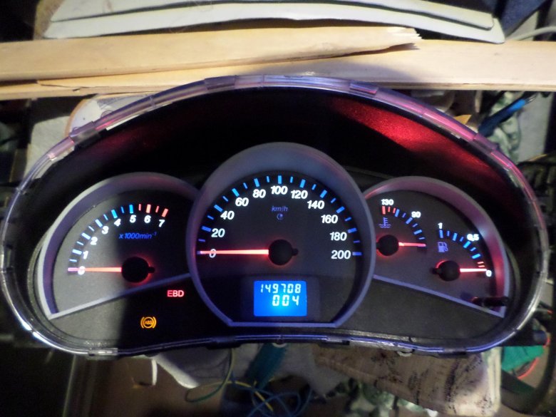 Калина 1 приборная панель