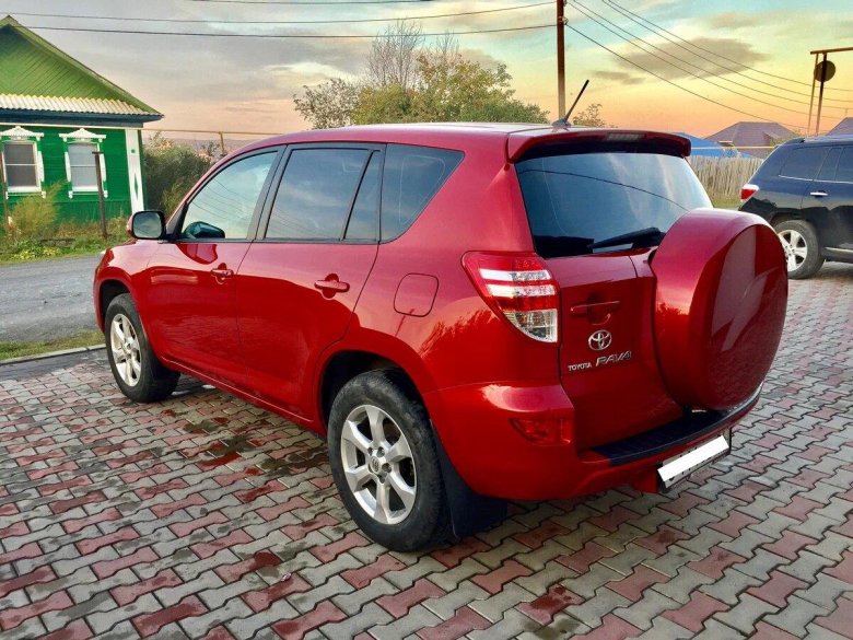 Тойота рав 4 красная