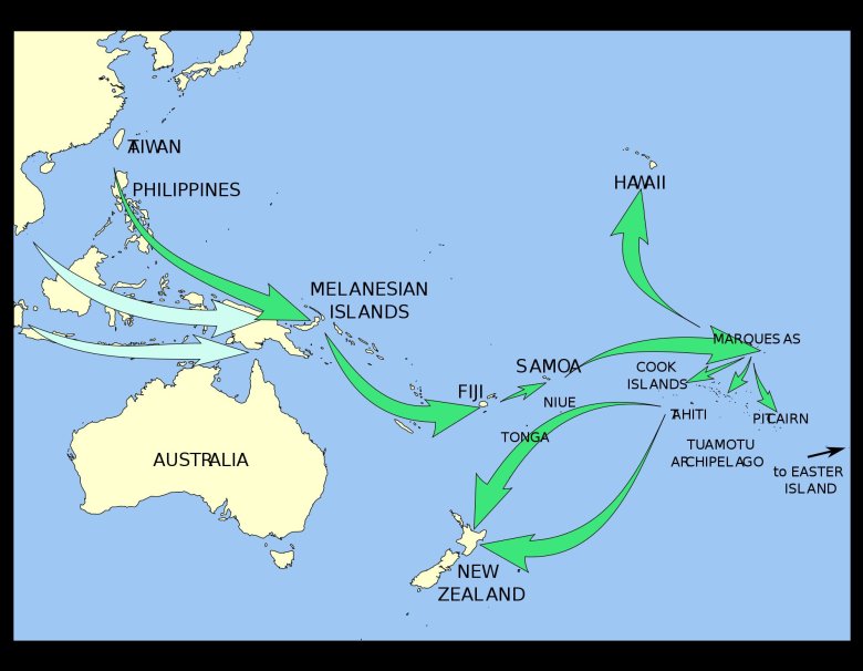 Полинезия карта океании