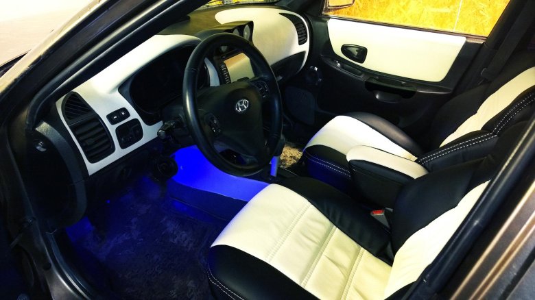 Тюнинг салона хендай акцент