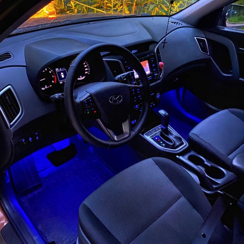 Подсветка салона хендай крета