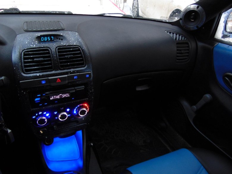 Подсветка салона хендай акцент 2008