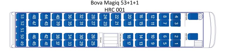 Автобус setra 45 расположение мест