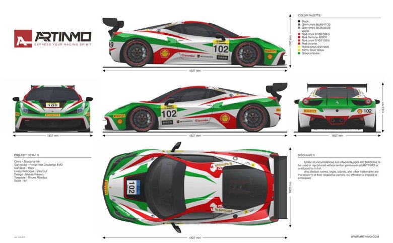Ferrari challenge livery