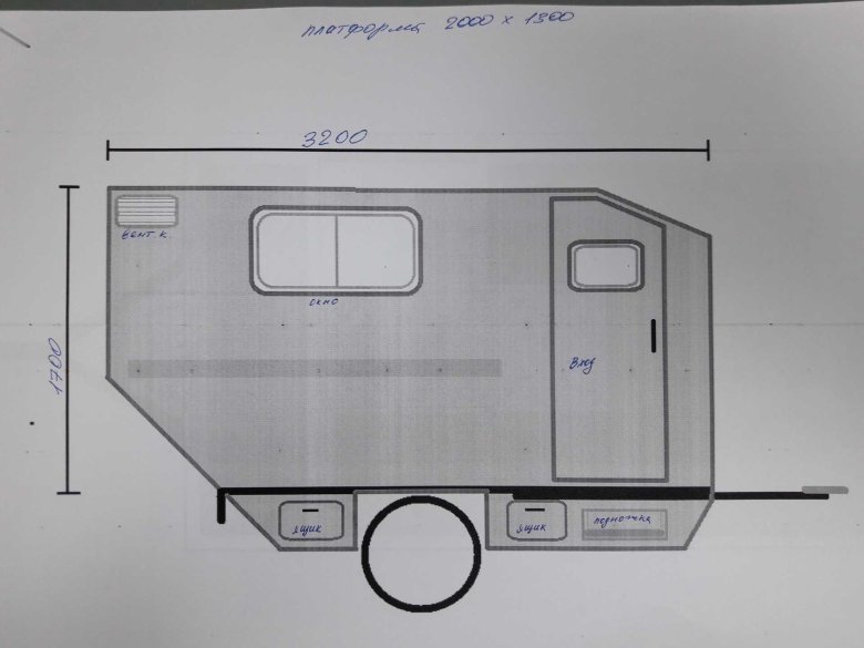 Кемпер жилой модуль прицепа