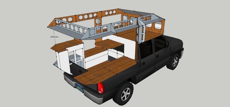 Жилой модуль для пикапа