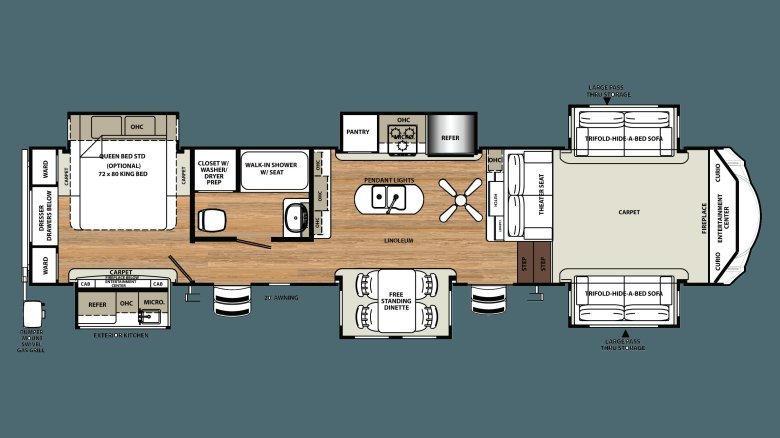 Автодом кемпер планировка
