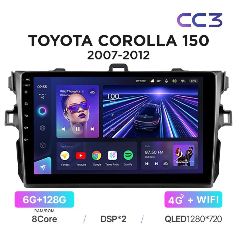 Штатная магнитола для toyota